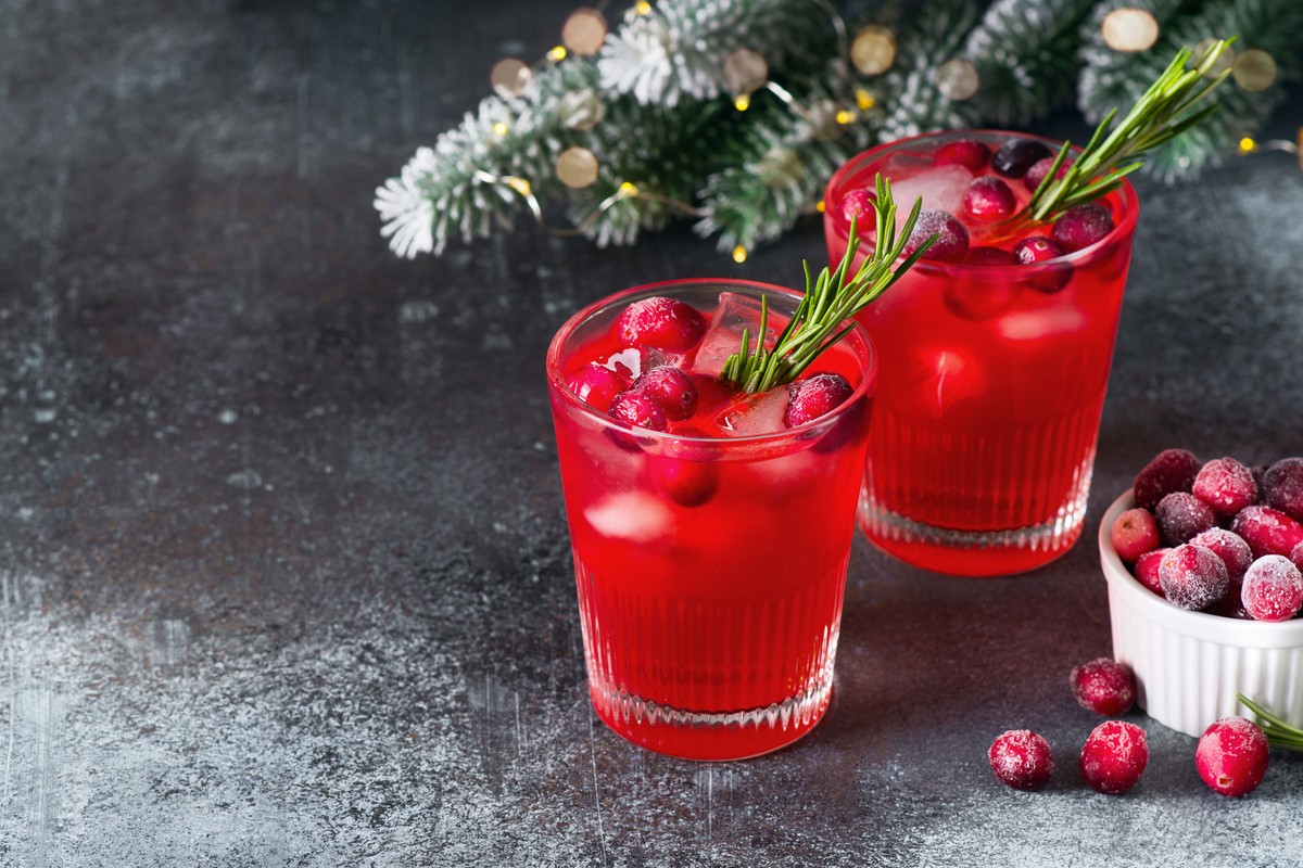 Weihnachtscocktail mit Wodka