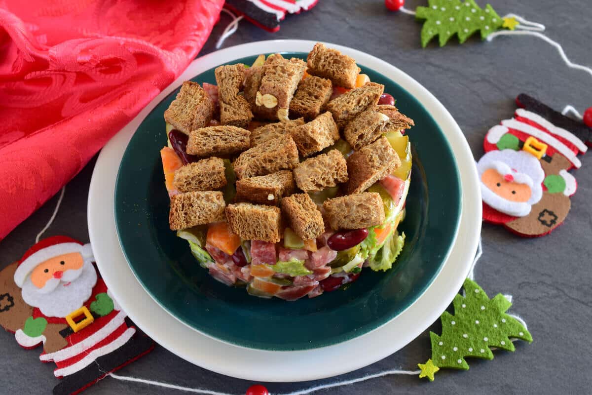 Würziger Bohnensalat mit Essiggurken