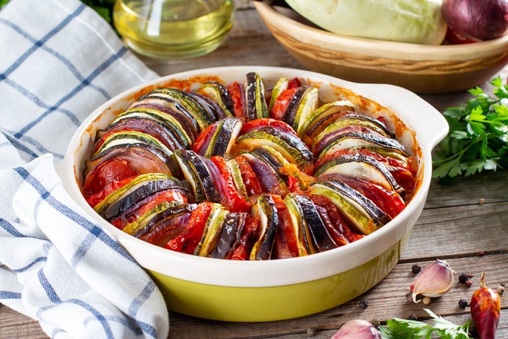 Zarte Ratatouille mit Zucchini