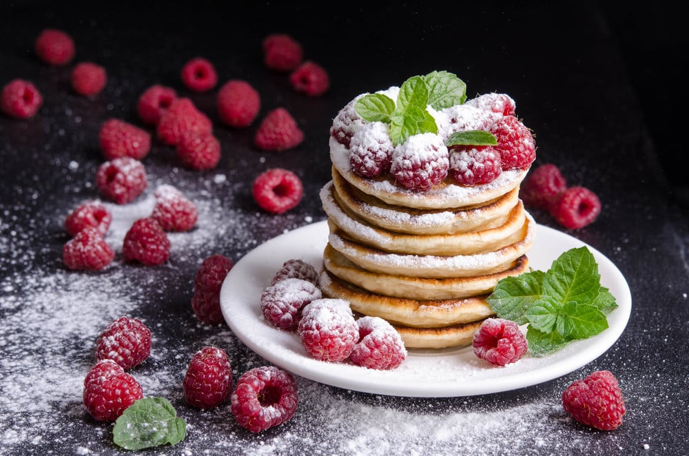 Zarte und fluffige Pancakes mit Ricotta Käse und Vanille