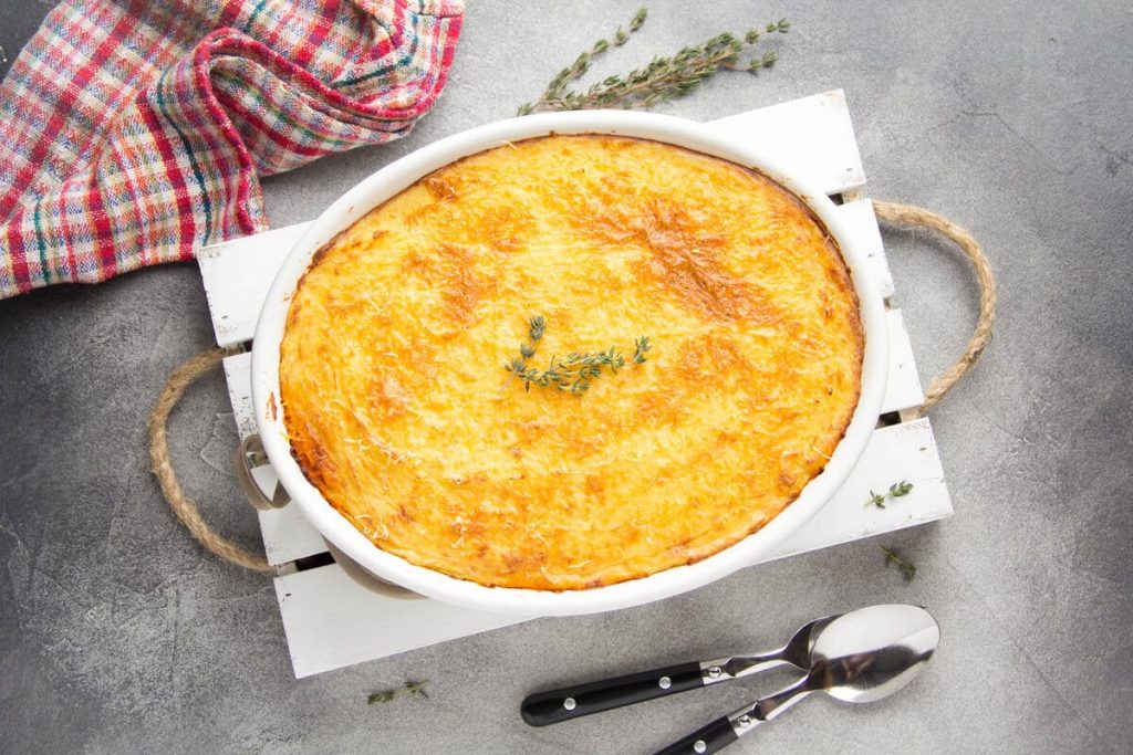 Zarter Kartoffelauflauf mit Hackfleisch