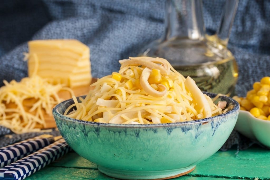 Zarter Tintenfischsalat mit Eiern