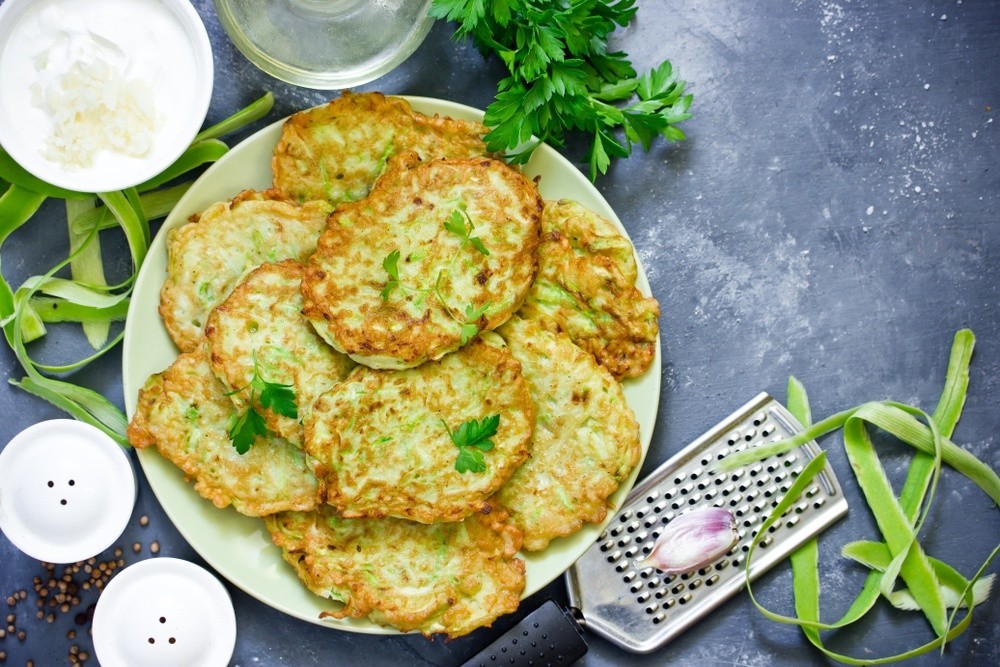 Zucchinipuffer mit Kartoffeln