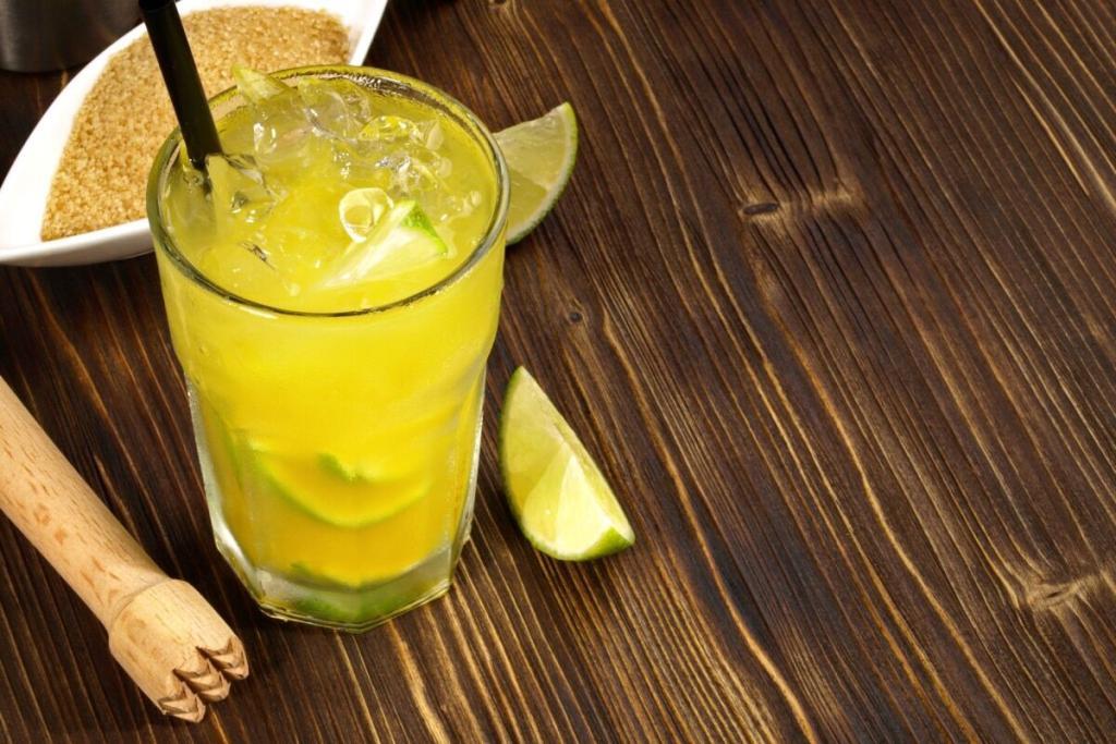 Alkoholfreier Ipanema Cocktail mit Ananassaft