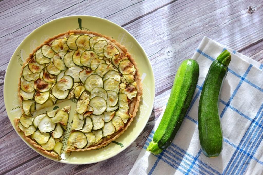 Herzhafter Zucchinikuchen mit Mürbeteig Überraschend anders