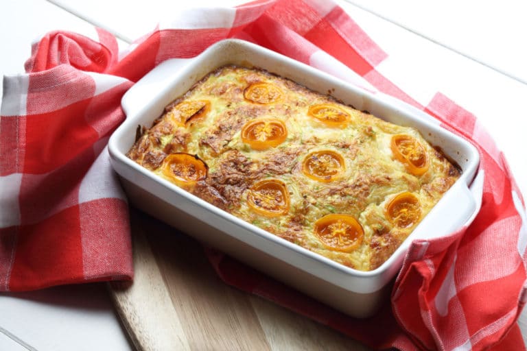 Zucchiniauflauf mit Kartoffeln und Tomaten: Schichten voller Genuss