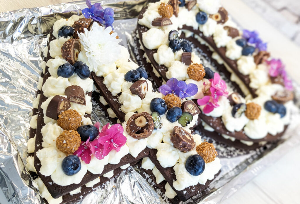 Number Cake Torte zum Geburtstag