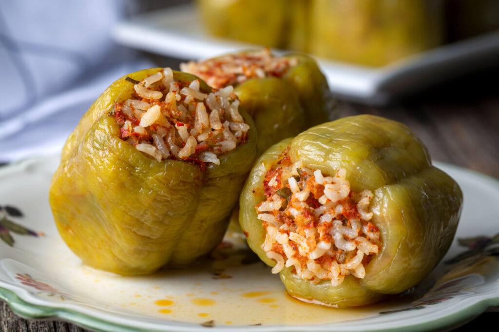 Orient im Ofen: Gefüllte Paprika nach türkischer Art