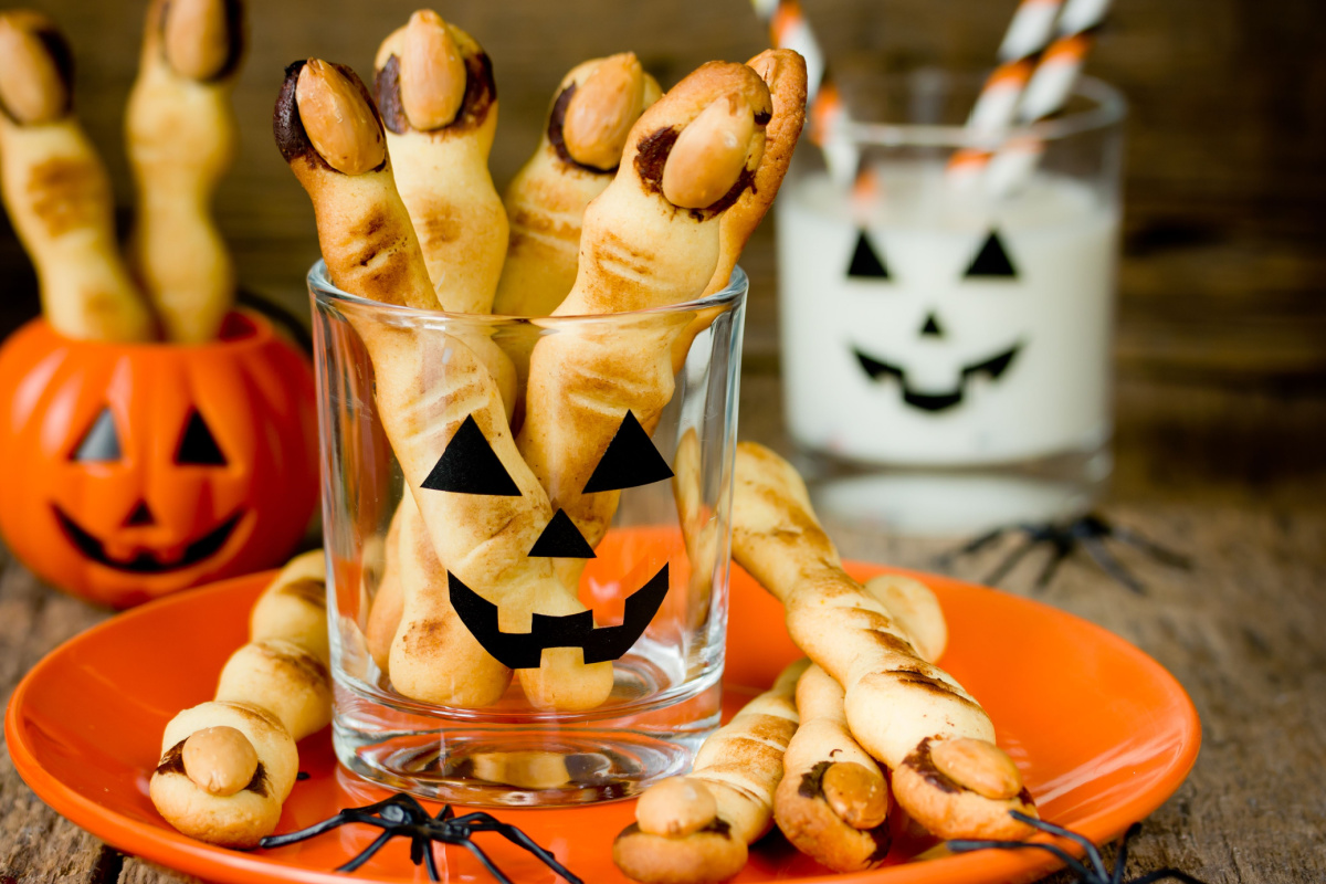 Hexenfinger Halloween Kekse für Kinderparty