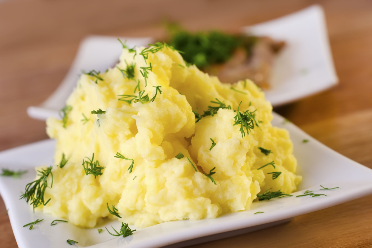 Herzhafter Kartoffelbrei mit Käse und Dill