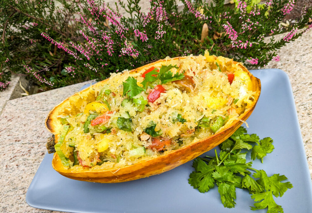 Kürbissalat aus Spaghettikürbis: Ein echter Hingucker