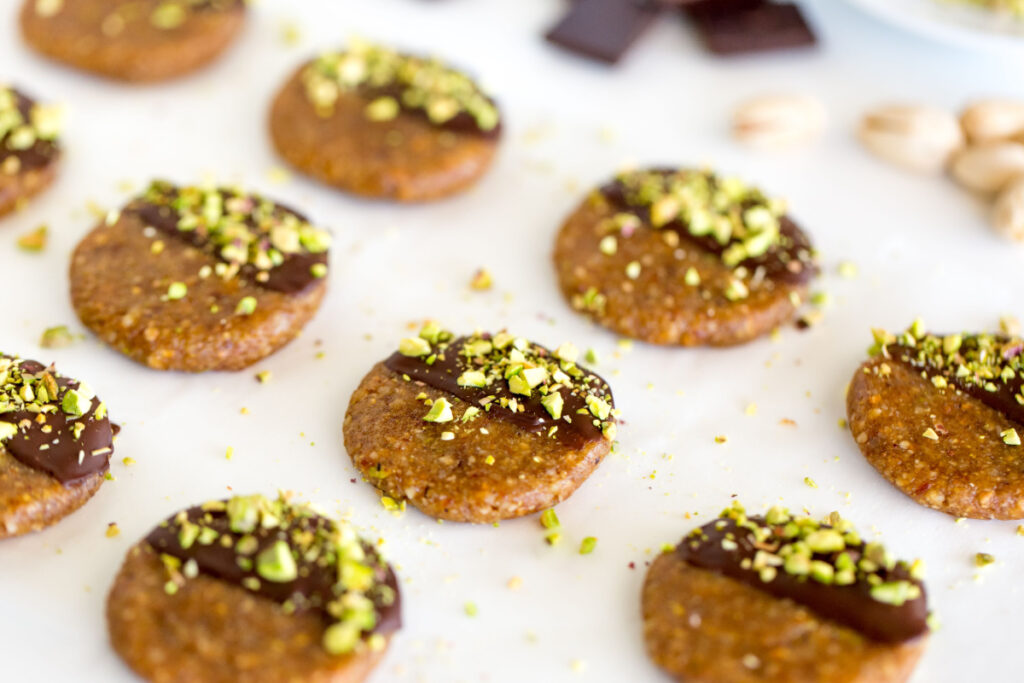 Vegane Plätzchen mit Schokolade Festliche Freude