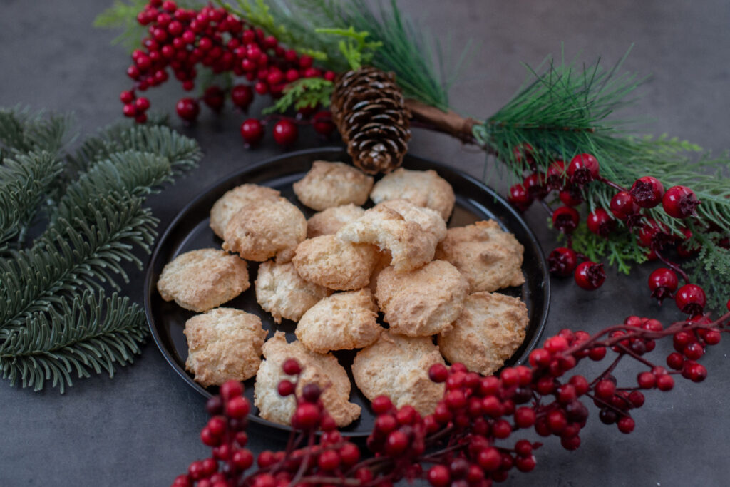 Himmlische Kokosmakronen zu Weihnachten