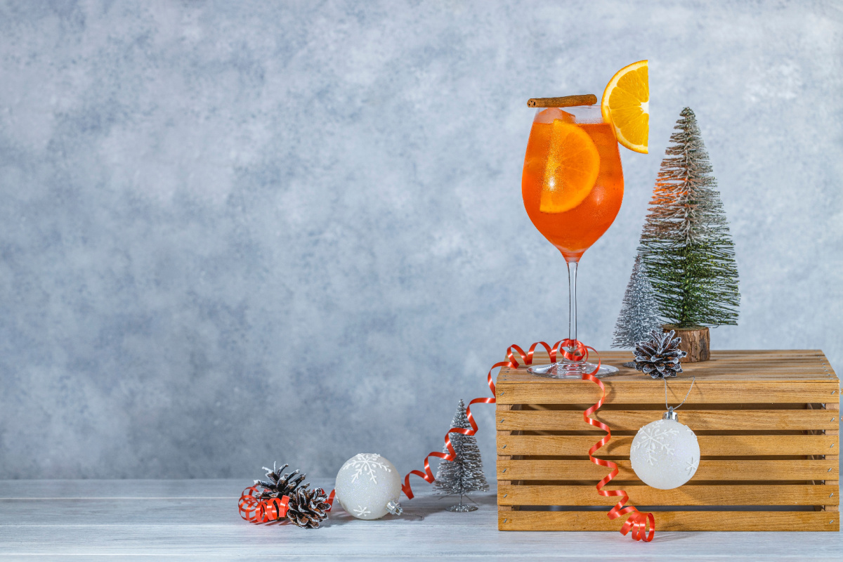 Silvestercocktail Aperol Spritz mit Prosecco