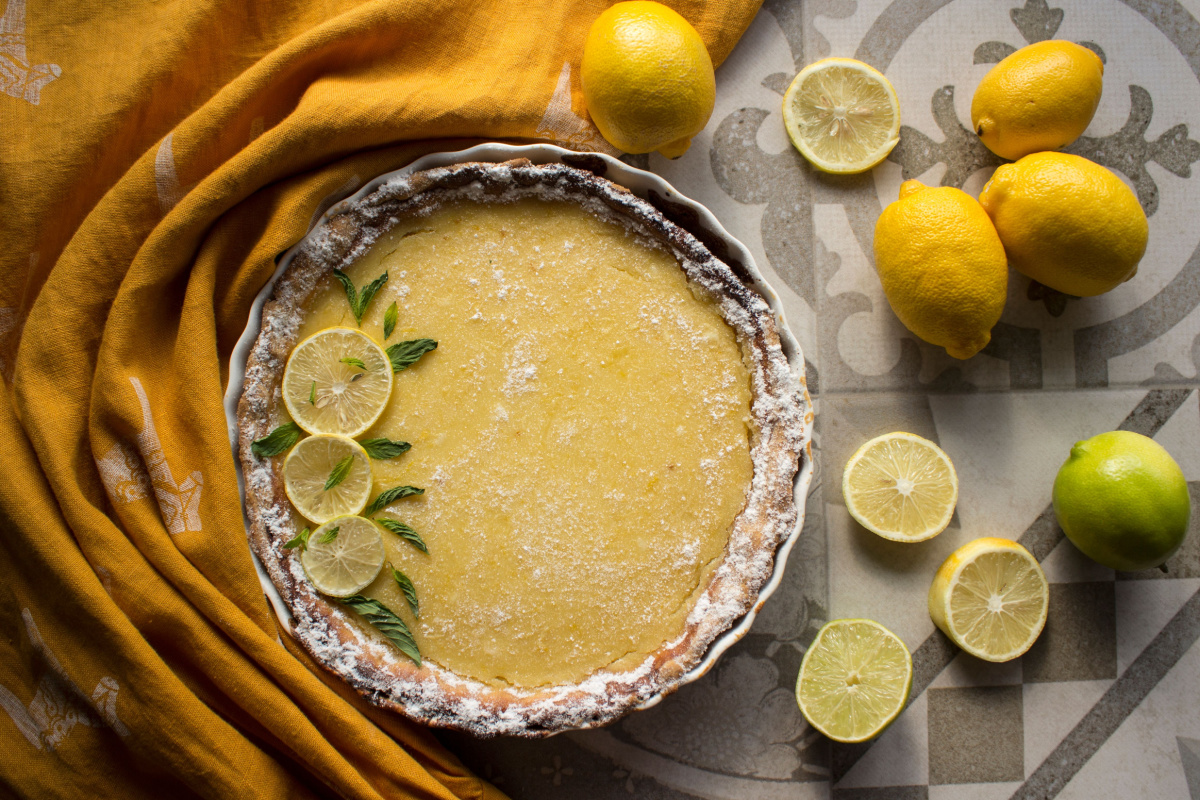 Einfach himmlisch Zitronen-Tarte mit cremiger Füllung