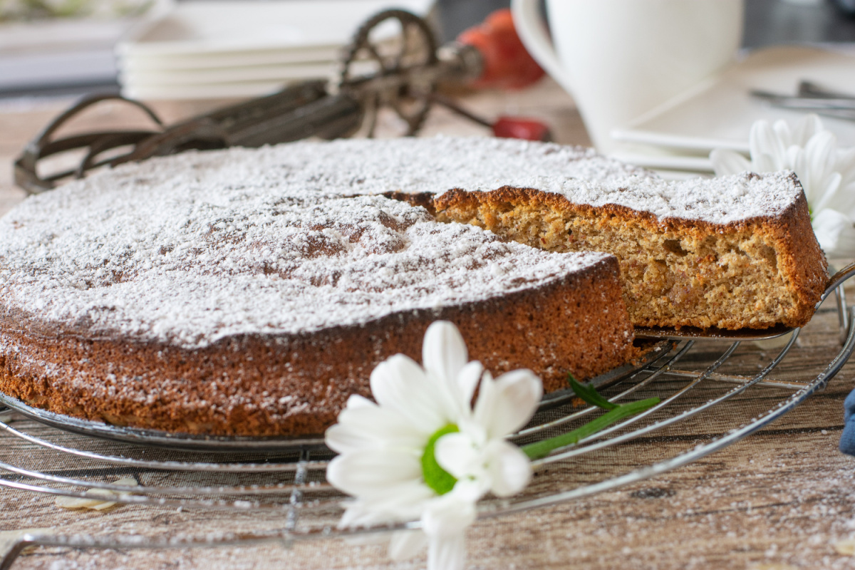 Glutenfreier Kuchen mit Mandeln und Zitrone