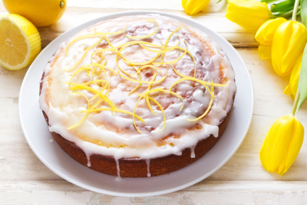 Zitruszauber im Mund Zitronenkuchen mit Zitronenlikör