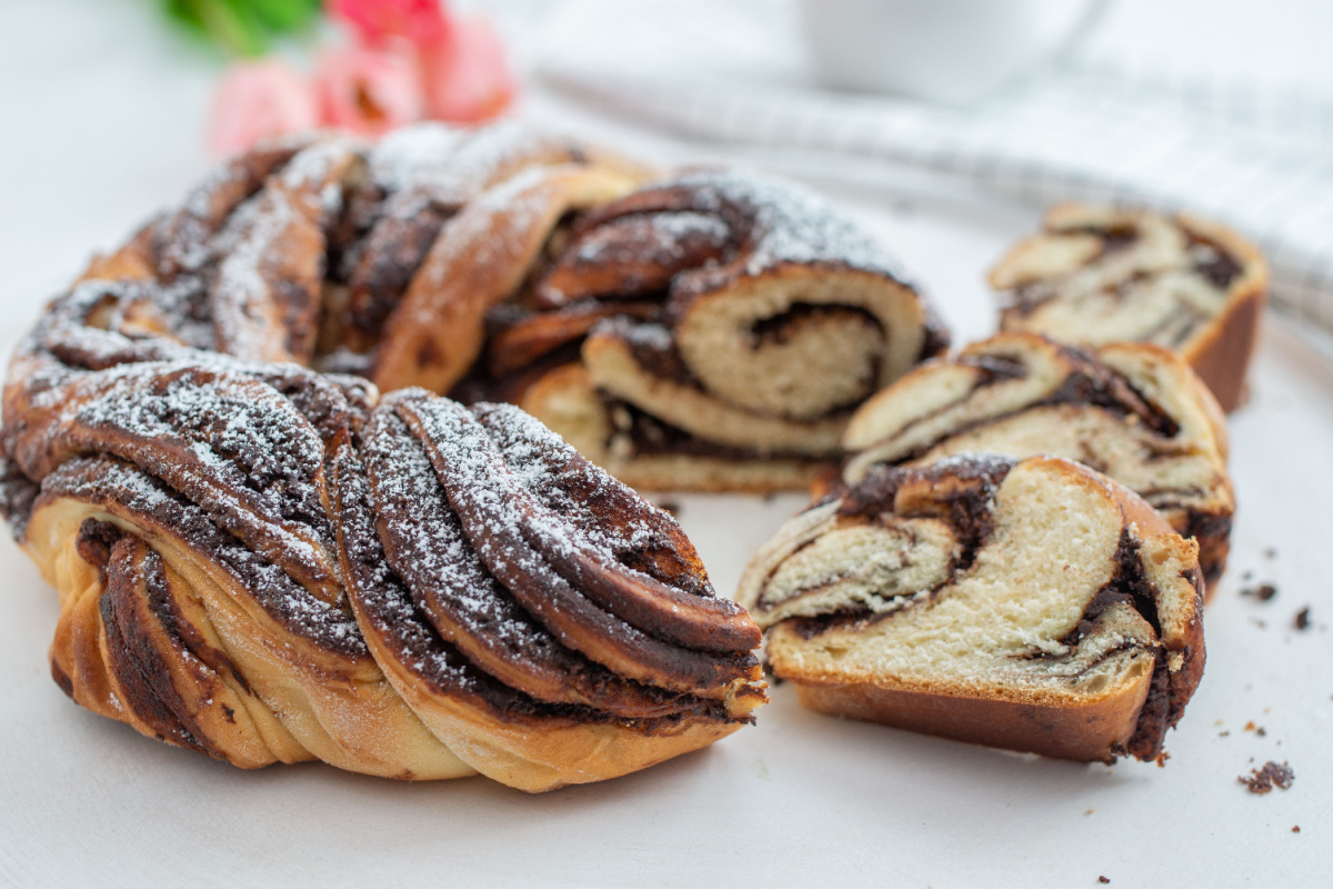 Schokoladen-Hefekranz Perfekter Begleiter zu Ostern