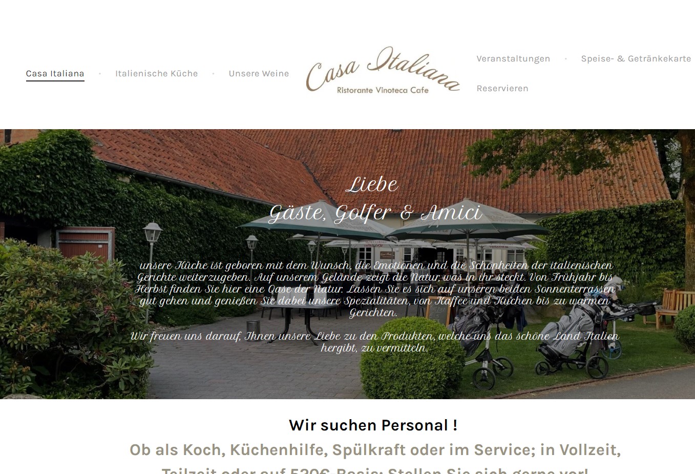 Casa Italiana Italienische Küche in Versmold