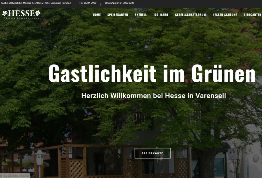 Gaststätte Hesse - Gastlichkeit im Grünen in Rietberg