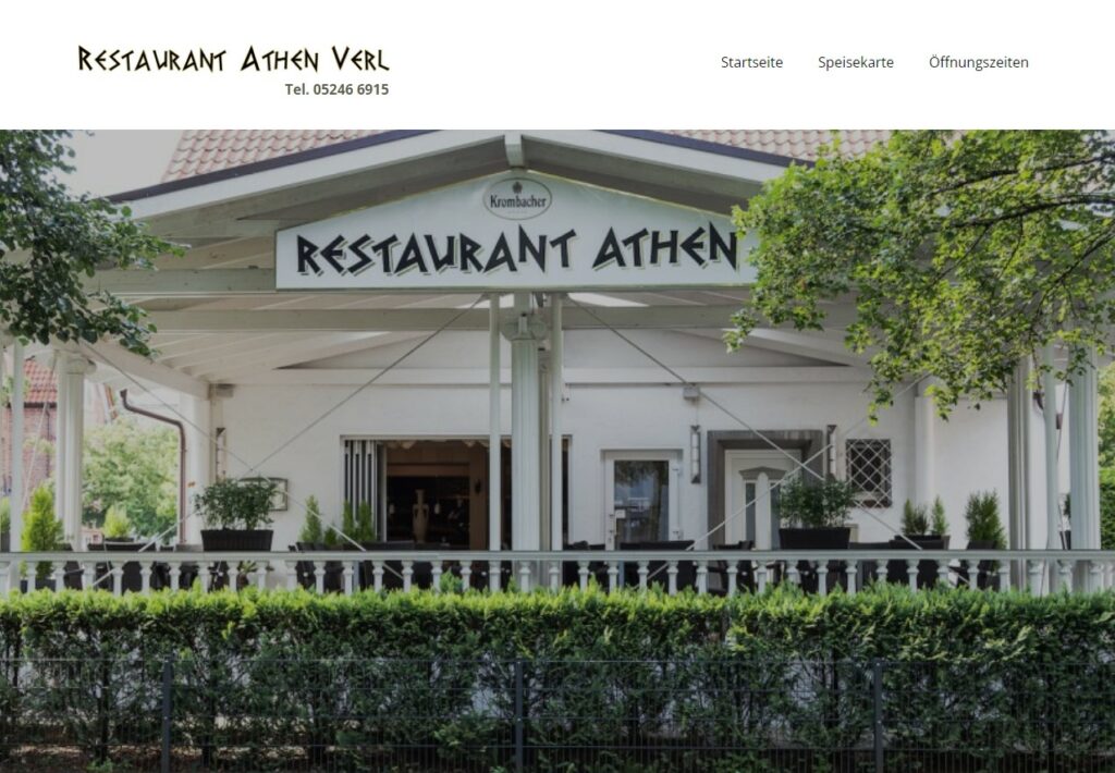 Griechisches Restaurant Athen Verl
