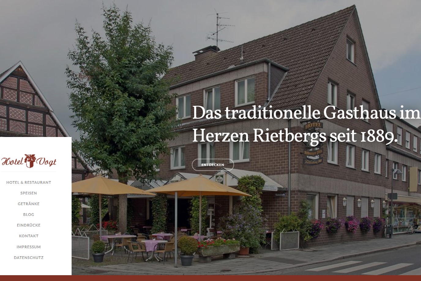 Hotel mit Restaurant Vogt im Herzen von Rietberg