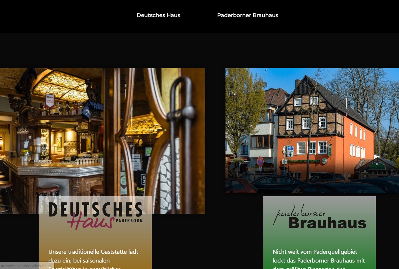 Paderborner Brauhaus mit großem Biergarten