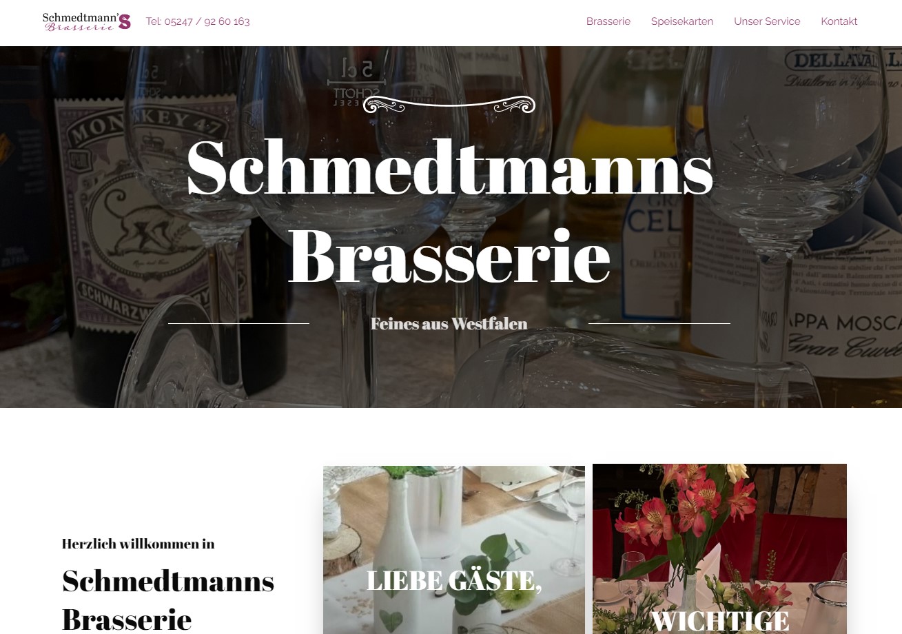 Schmedtmanns Brasserie in Harsewinkel