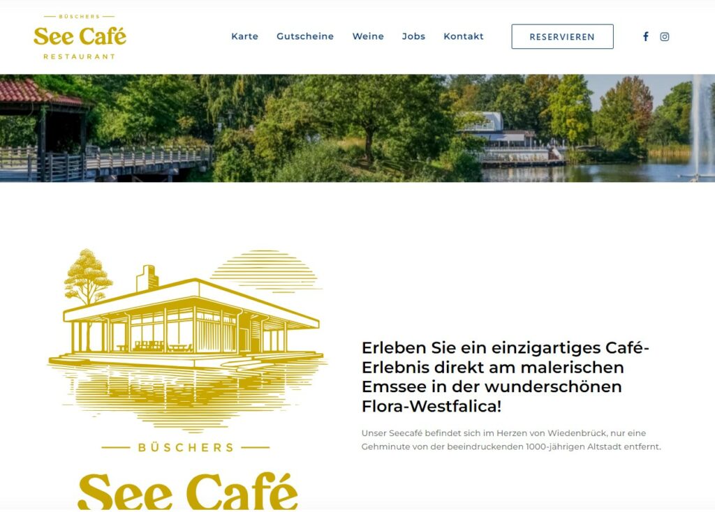 Seecafé und Restaurant in Rheda-Wiedenbrück