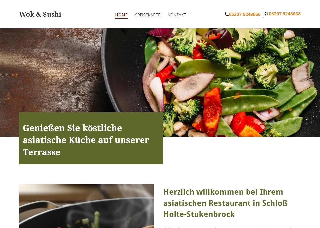 Wok & Sushi Asiatisches Restaurant in Schloß Holte-Stukenbrock