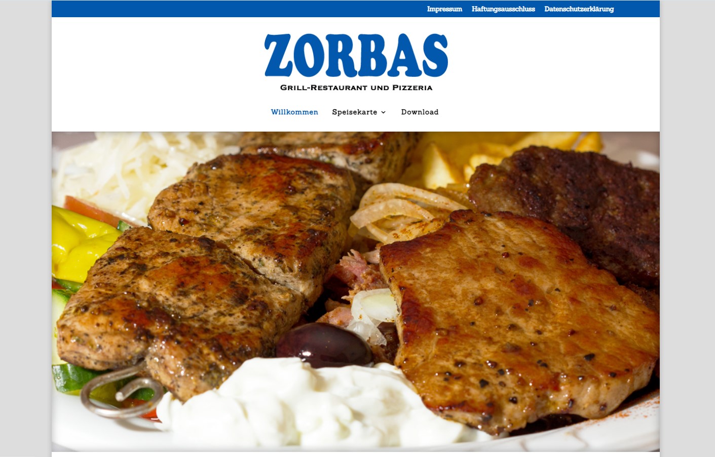 ZORBAS Ihr Grill-Restaurant und Pizzeria in Borgholzhausen