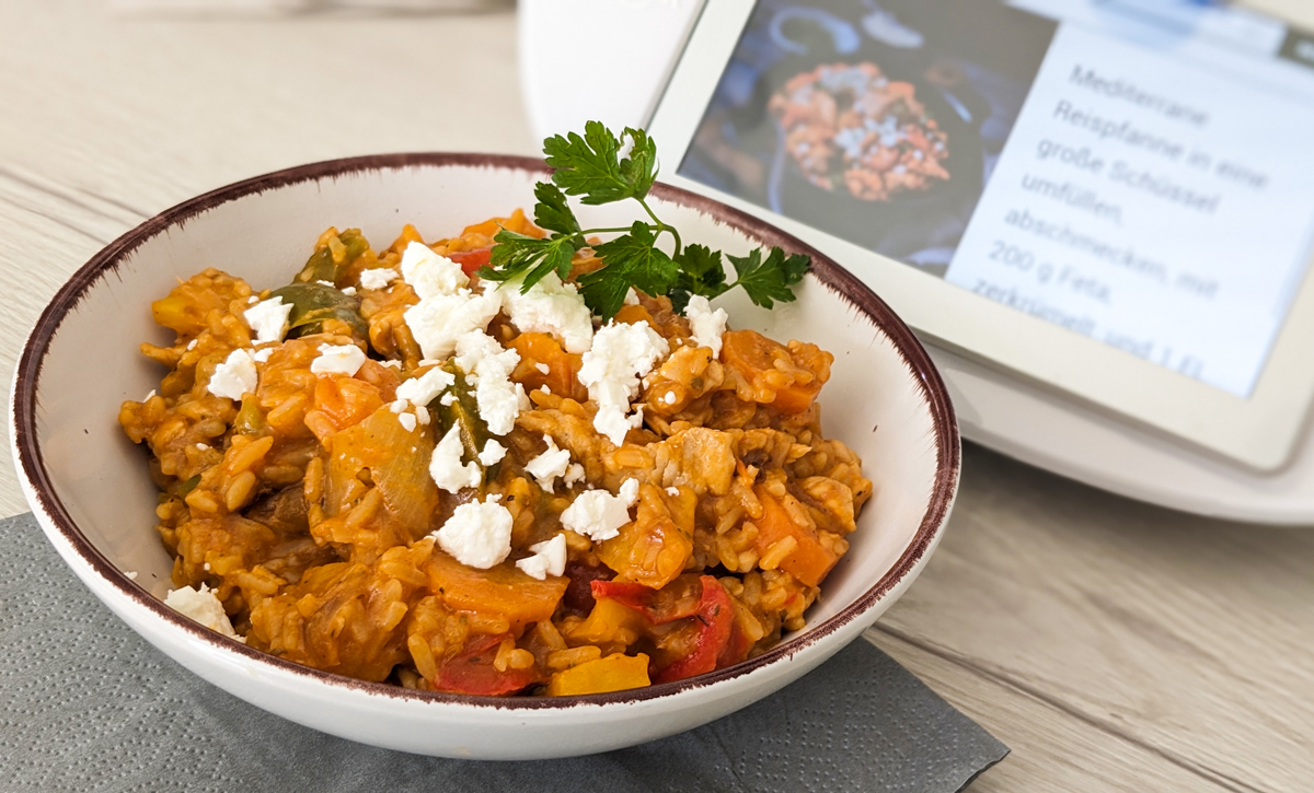 Harmonie der Aromen Reispfanne mit Pute im Thermomix®