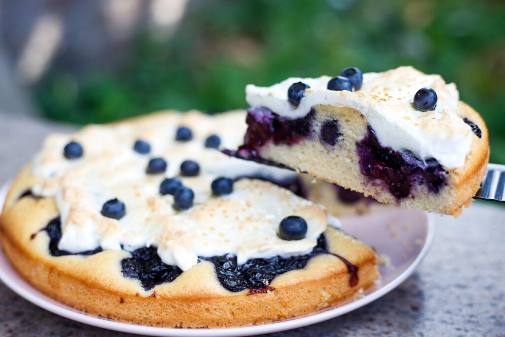 Heidelbeerkuchen mit Baiser Ein Kuchen der den Sommer einfängt