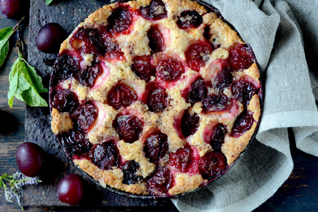 Fruchtige Verführung Pflaumenkuchen mit Mandeln