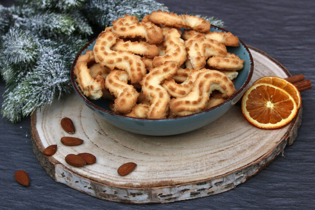 Weihnachtsfreude Klassisches Spritzgebäck zu Weihnachten