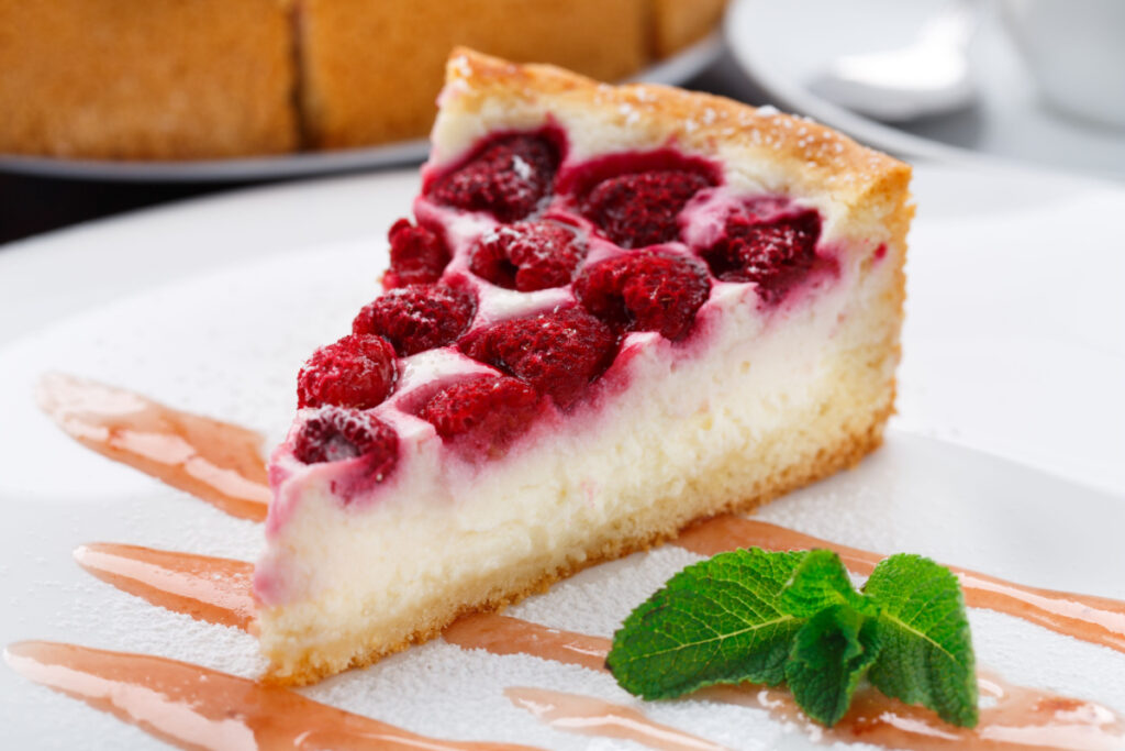 Himbeertraum trifft Kuchen Käsekuchen mit Himbeeren