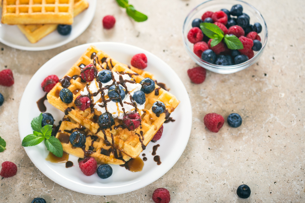 Buttermilch-Waffeln Perfekt für Frühstück oder Kaffeezeit