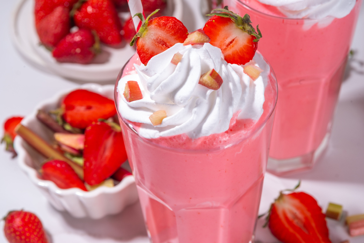Süße Versuchung für den Sommer Erdbeer Milchshake