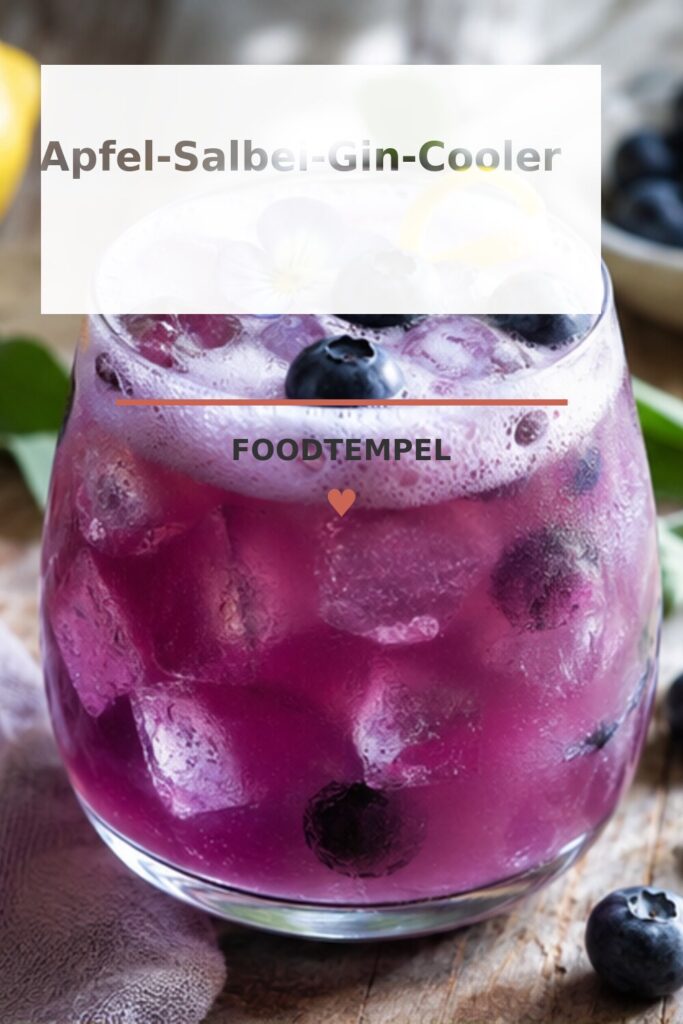 Pinterest-Bild für Apfel-Salbei-Gin-Cooler